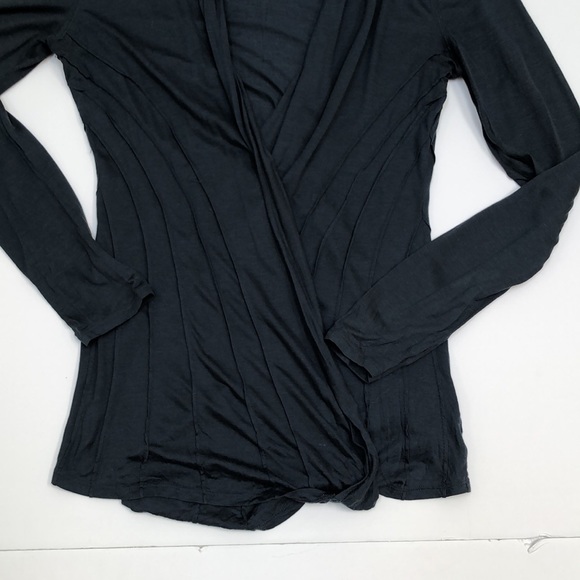 Deletta - Lightweight cascading cardigan - dark teal green - large - Picture 4 of 8